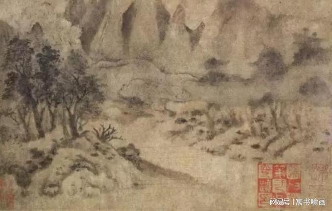 米式云山 米友仁,水墨横点连点成片,定义水墨山水画图式